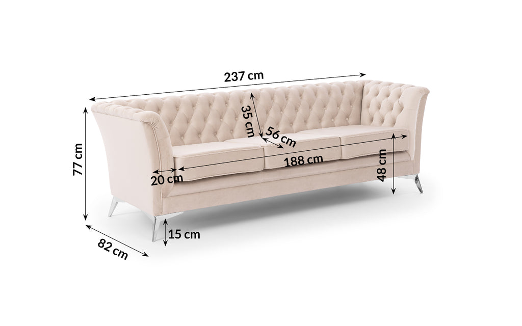 Sofa DERBERA LUX 3 RIVIERA