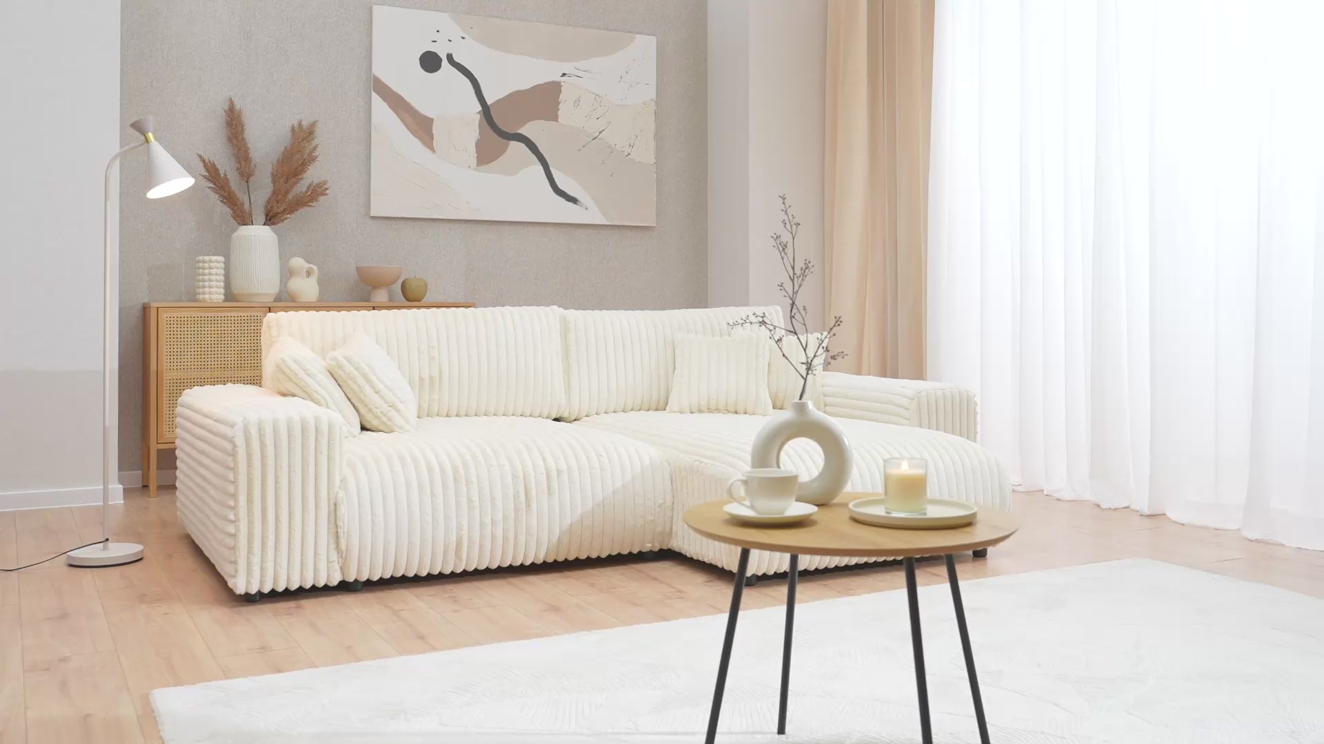 Kampinė miegama sofa JUSTINA SICURO