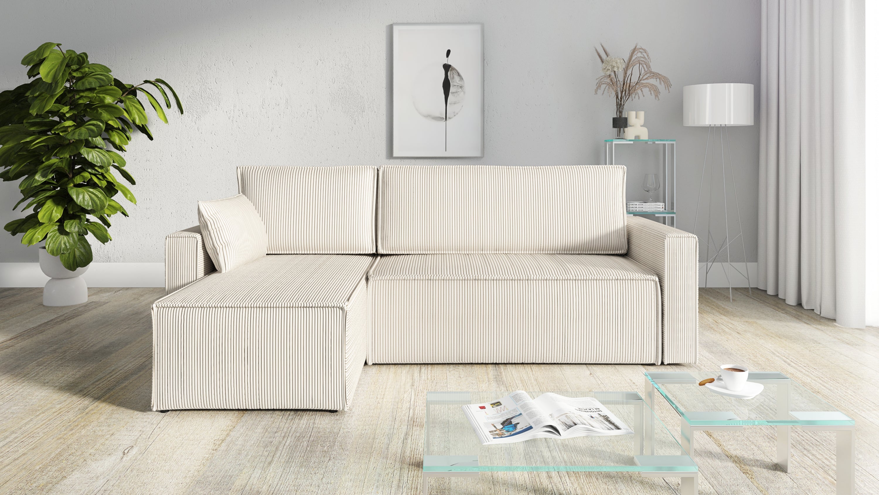 Kampinė Sofa - lova RUBINAS