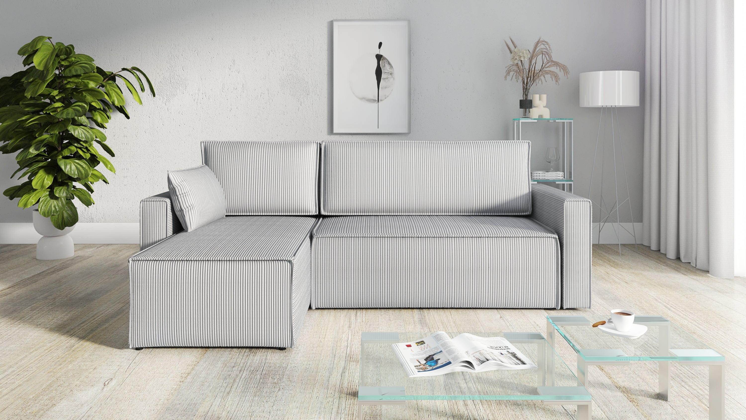 Kampinė Sofa - lova RUBINAS