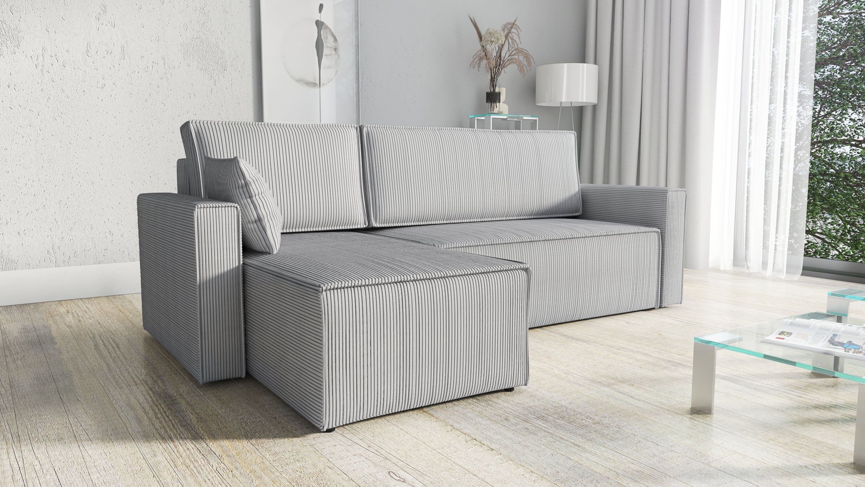 Kampinė Sofa - lova RUBINAS