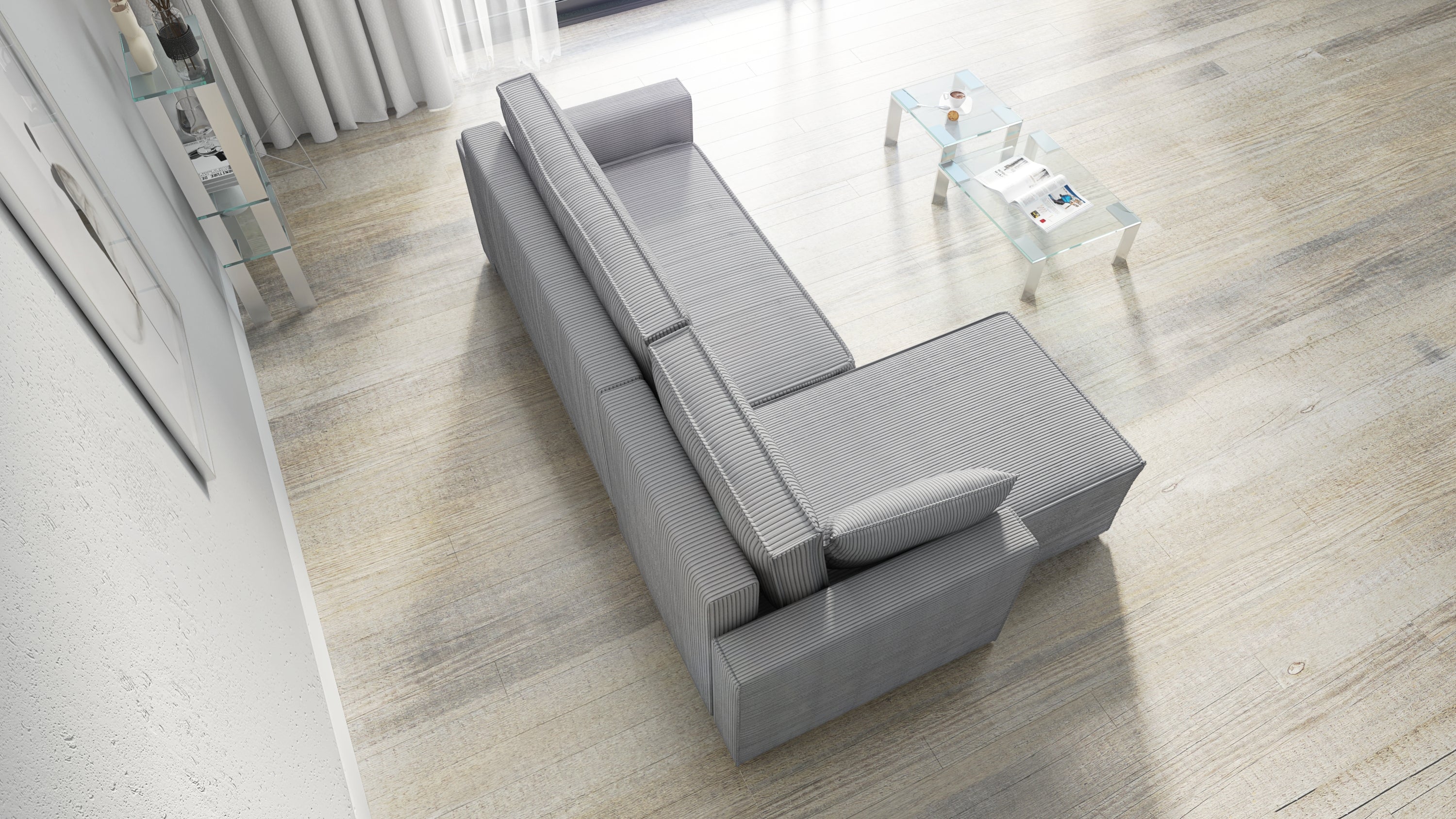Kampinė Sofa - lova RUBINAS