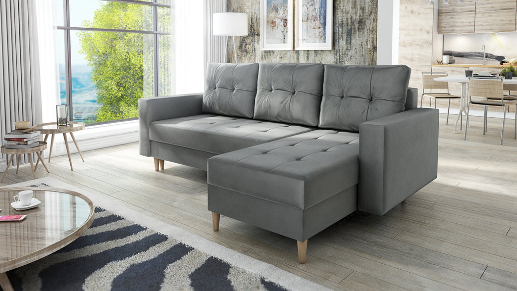 Kampinė Sofa - lova SKANDIS