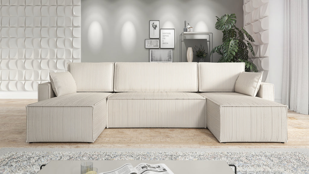 Kampinė Sofa - lova RUBINAS U