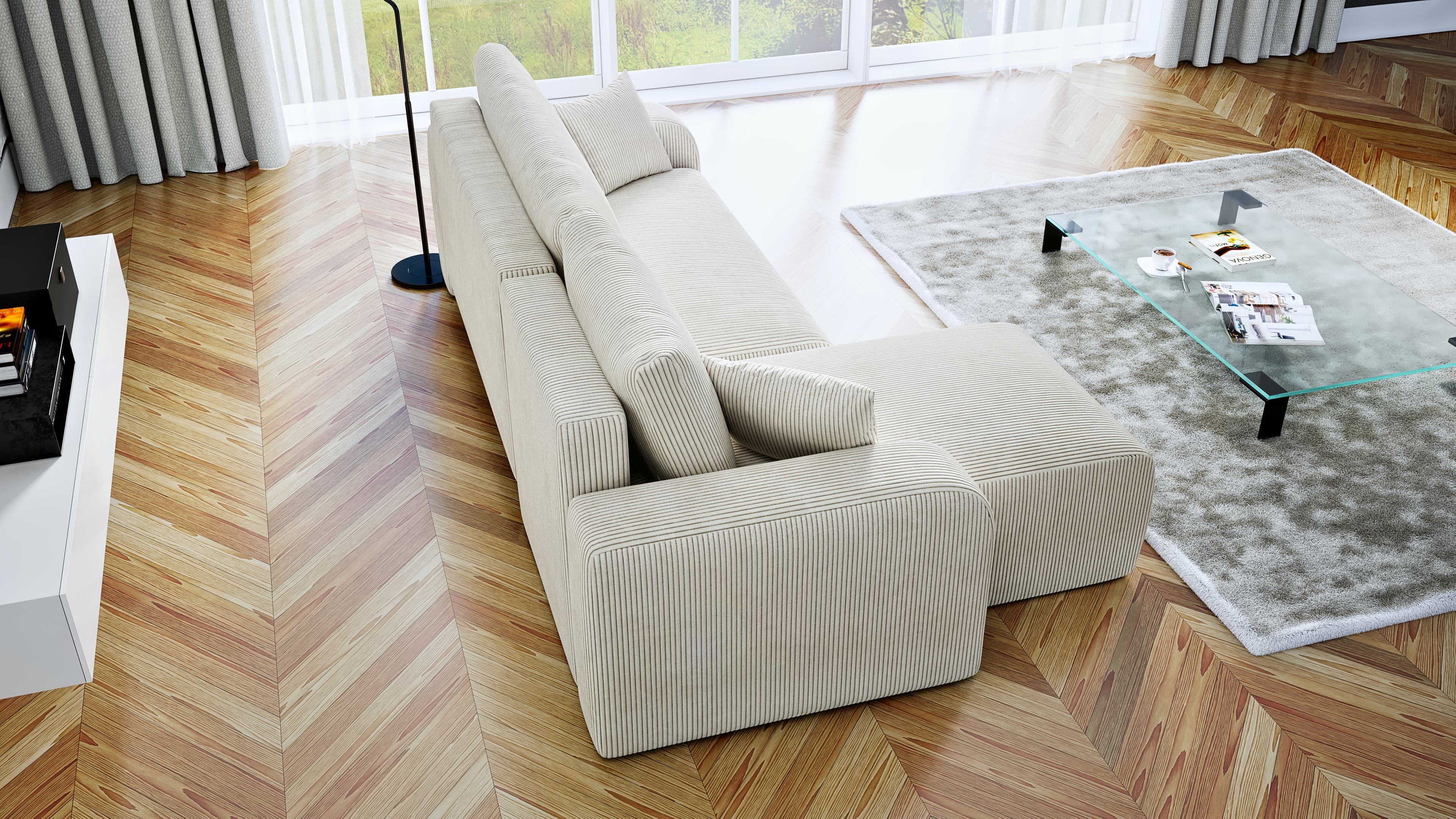 Kampinė Sofa - lova SINDI