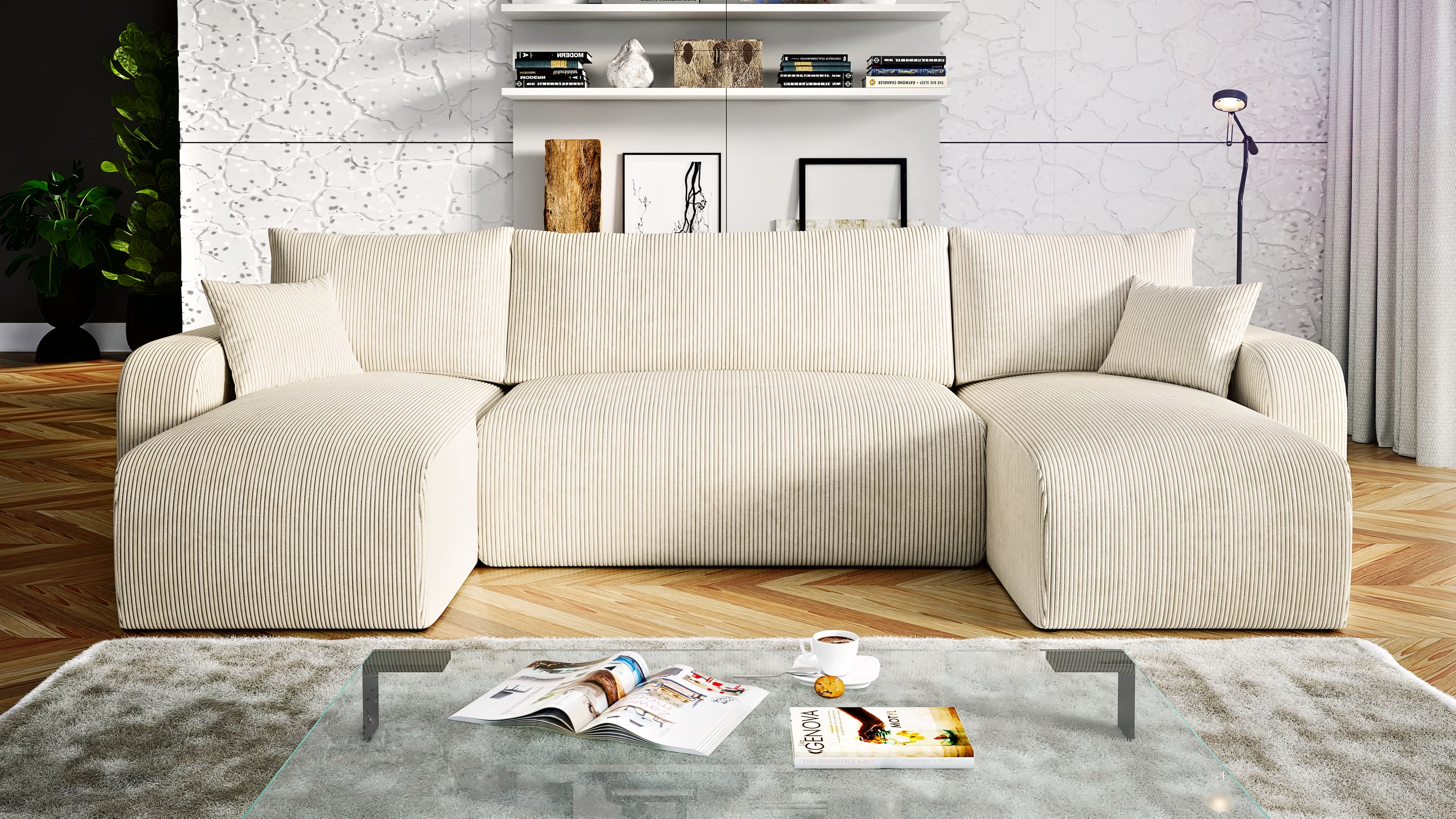 Kampinė Sofa - lova SINDI U