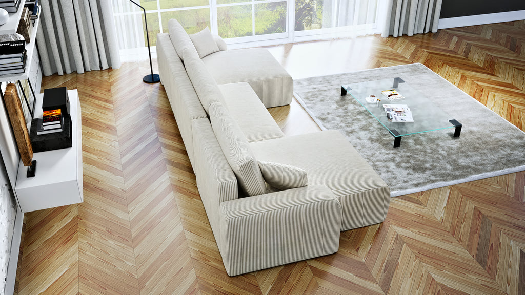 Kampinė Sofa - lova SINDI U XL