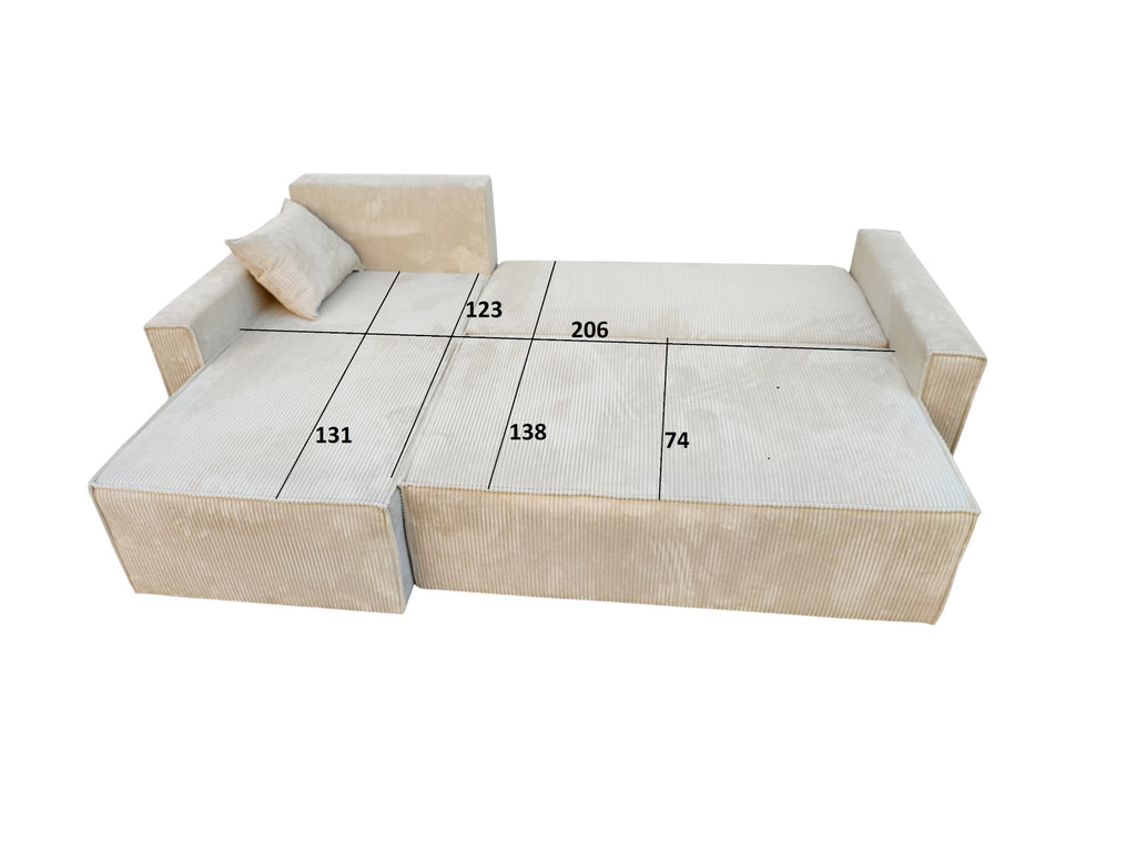 Kampinė Sofa - lova RUBINAS