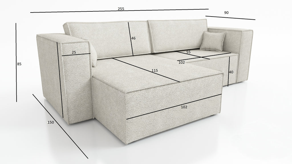 Kampinė Sofa - lova OTAS
